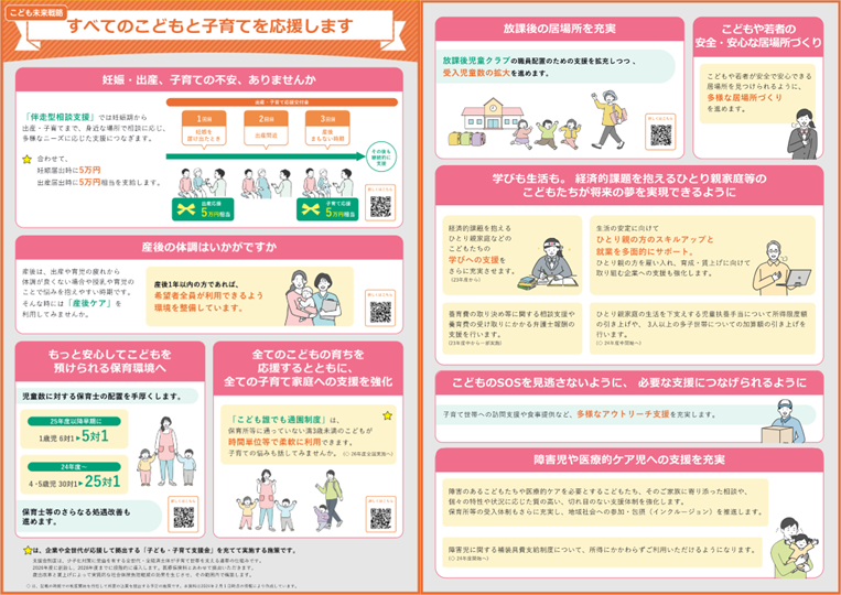 ②すべてのこどもと子育てを応援編 A4判・両面版