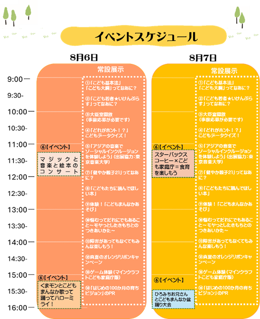 イベントスケジュール
