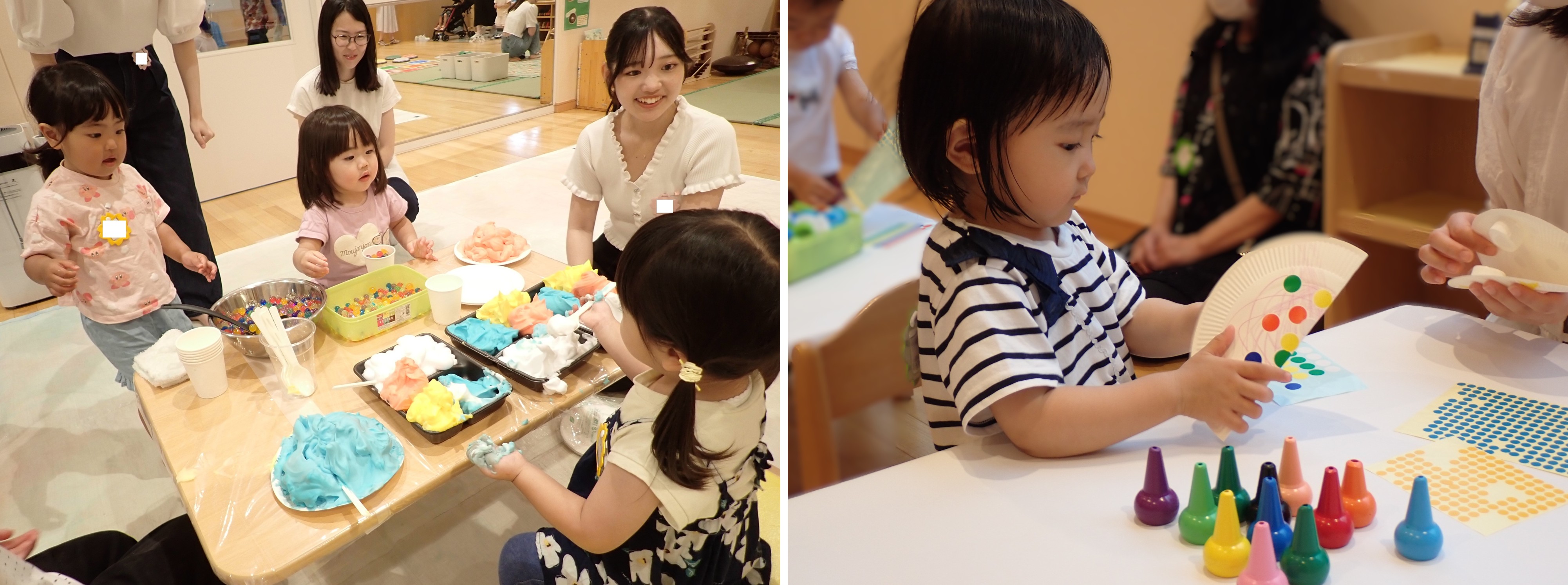 【大学キャンパスでの保育・子育て支援】　共立女子大学　活動の様子