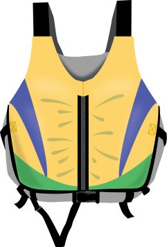 ライフジャケットのイラスト