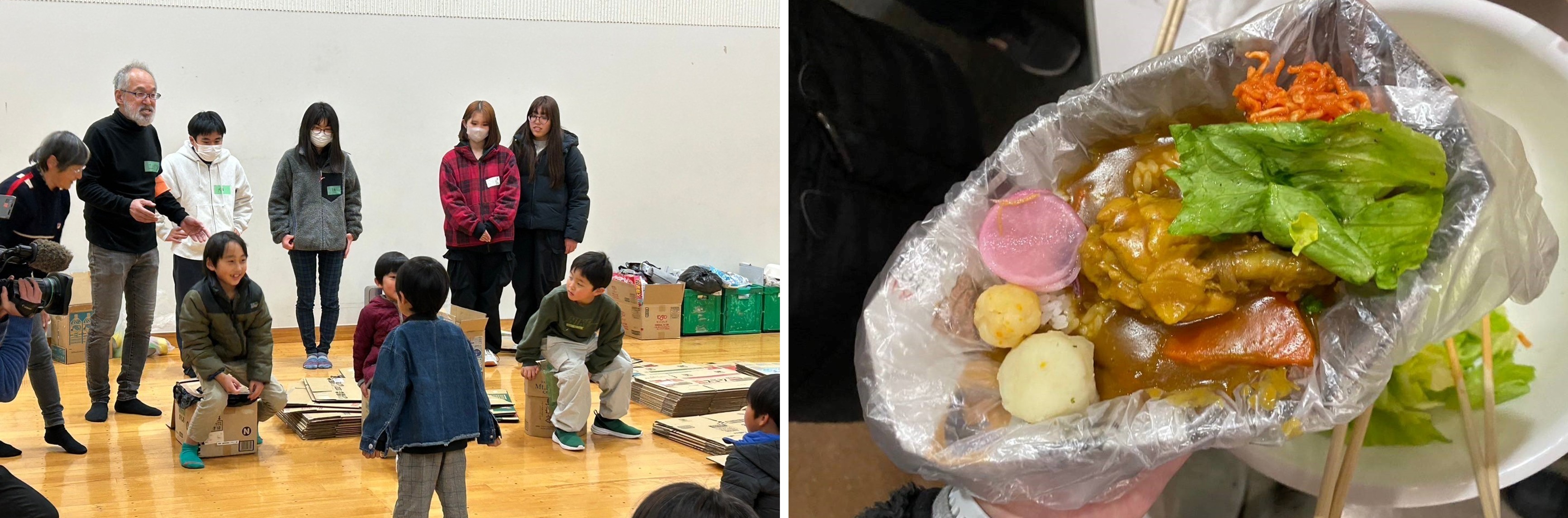 【親子避難所Camp2025～冬の避難所TKB～】　お産ラボ防災部の様子
