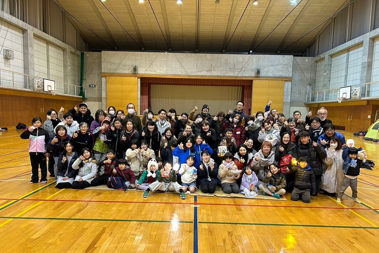 【親子避難所Camp2025～冬の避難所TKB～】　お産ラボ防災部の様子