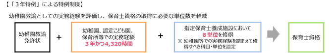 「3年特例」による特例制度