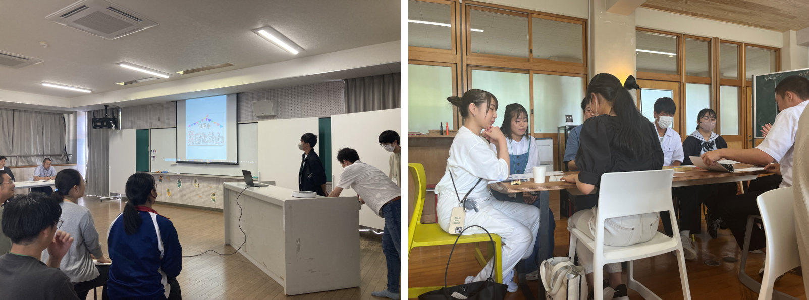 ワークショップや工作体験の様子