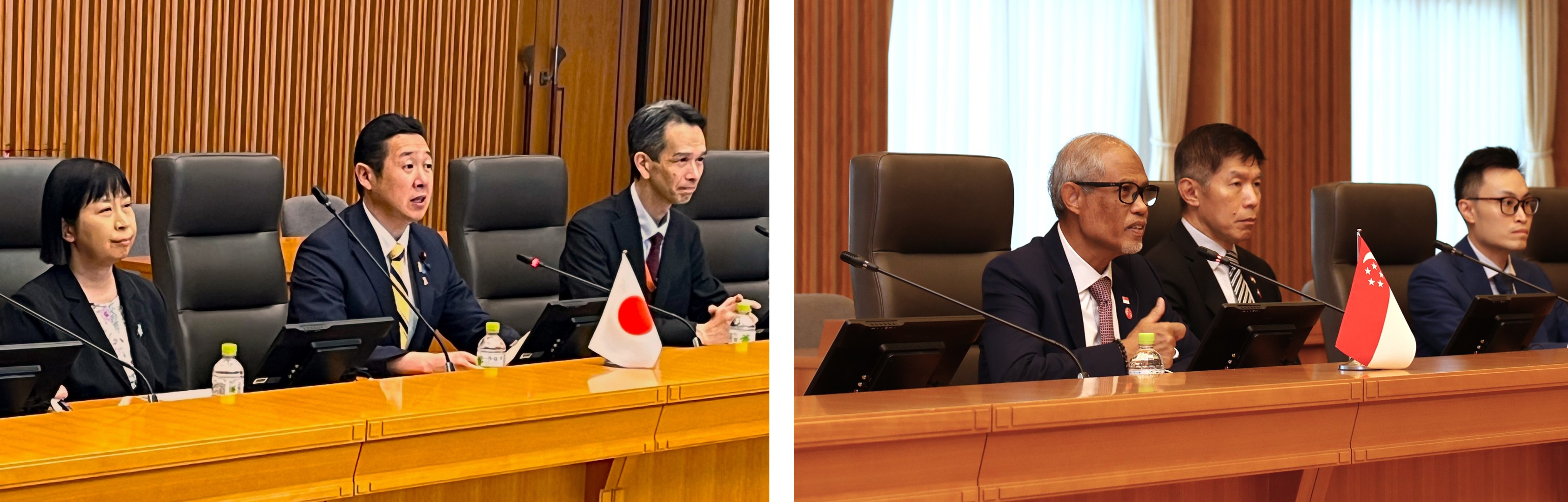 マサゴス・ズルキフリ シンガポール社会・家庭振興大臣と黄川田大臣との会談の様子